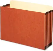 Globe Weis Fc1536p File Cabinet Pockets, Straight Cut, 1 Pocket, Legal, Redrope