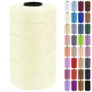 Polypropylene Ribbon Yarn 3mm x 218 Yards Flat Macrame Cord 3mm Crochet Yarn ...