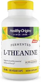 [Healthy Origins] L-Theanine (AlphaWave) 100 mg , 180 Veggie Caps