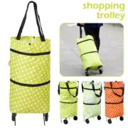 Foldable Shopping Cart Trolley Portable Folding Grocery Bag Tote Market AU .t