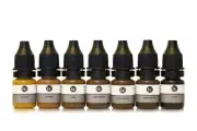 Biocutem Permanent Make-up Pigments, Eyebrows Ink Color Set for PMU lips, 7 pcs