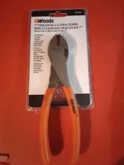 Woods 7" Diagonal Cutting Pliers Hardened Blades Carbon Steel