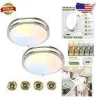 2-Pack 12" Modern Flush Mount LED Ceiling Lights with 5CCT Adjustable Brightness