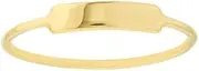 [JewelryWeb] 14k Yellow Gold Small ID Ring Band Style-Ring for Women