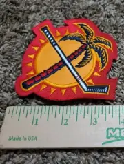 1 Florida Panthers Jersey Shoulder Red Game Patch 4" x 4"