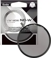 Kenko 037751 Variable ND Filter, Variable ND-W, 3.0 inches (77 mm), Wide Angle Lens Compatible, X Uneven (ND2.5 - ND128), Neutral Gray, Control Lever Included, Front Filter Diameter 3.0 inches (77