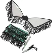 [ANDRESLAD] Masquerade Party Sequin Tassel Skirt Fringe Wing Skirt for Women Girls