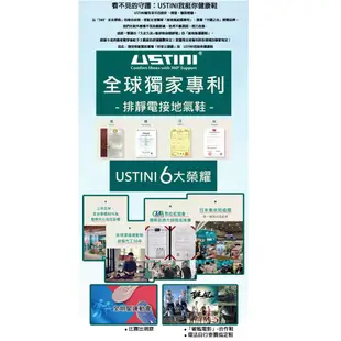 【海夫】USTINI 專利接地氣鞋 八分八度接地氣運動鞋 男款藍(UEX1002-S-BLC) (5.8折)