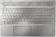 Laptop PalmRest&Keyboard for HP Pavilion 15-CS0000 L35339-161 with Backlit Latin America LA GTX Version Silver