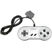 New Super Nintendo SNES System Console Replacement Controller Silver 6FT