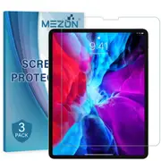 [3 Pack] Apple iPad Pro 12.9" 2020 Ultra Clear Film Screen Protector by MEZON – Face ID Compatible, Case and Pencil Friendly (iPad Pro 12.9", Clear) – FREE EXPRESS