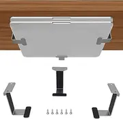 IFCASE Metal Under Desk Shelf Mount Holder for Laptop, Xbox Series S, Xbox One S/X, PS4 Slim/Pro, Desktop Mini PC, Wireless Amplifier, CalDigit TS4 (Silver)