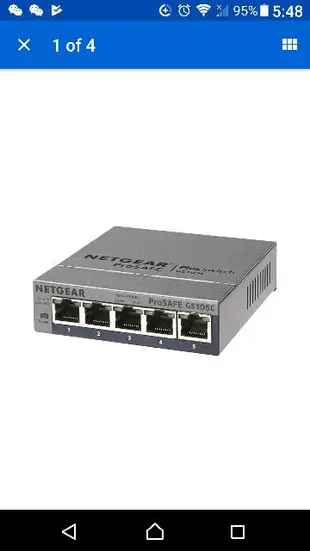 (免運)盒裝RD必備工具NetGear ProSafe GS105Ev2 5Ports 1000M Switch HUB