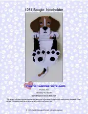 Beagle Dog Note Holder- Plastic Canvas Pattern or Kit