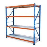 Garage Longspan Shelving 1.8m Steel Shelves. 800kg Capacity. Racking Storage