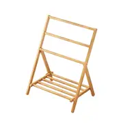 Lauft 3 Tier Clothing Towel Holder Rail Racks Freestanding Holder Bathroom Storage Shelf Organiser