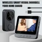 Wireless Video Doorbell Camera Intercom 4 3 Screen Security Door Bell System
