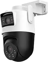 5F-PV 5+5MP 2.8MM+6MM Dual-Lens IR 40M & Full Color 50M IP66 Built-in Human Detection Pan & Tilt WiFi Camera