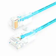 2M 10Gbps Ultrafine CAT6A Blue Ethernet Patch Cable Slim LAN Networking Cable