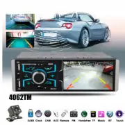 1 Din 4.1in Touch Screen Car Radio Stereo Audio 12V Bluetooth w/Rear View Camera