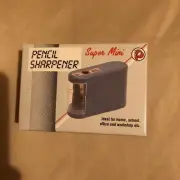 Super Mini Battery-Operated Pencil Sharpener New NIB
