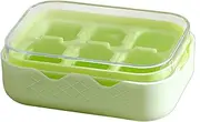 Baby Food Freezer Tray - 6 Grids Cube Maker with Lid | Reusable Flexible Freezer Holder for Home Kitchen Storage Drinks Coffee Cocktails