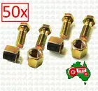 50 x Rotary Hoe Rotavator Blade Nut And Bolt Kit 5/8"x1 3/4" UNF Fits for Howard