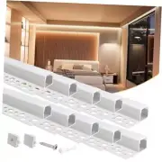 10pack 3.3FT/1M Plaster in LED Channel Single Edge Trimless Recessed LED 3.3Ft