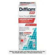 Difflam Plus Anaesthetic Sore Throat Spray Watermelon Triple Action 30ml