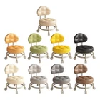 Rolling Stool with Wheels Cleaning Pulley Stool for Barber Shop Library