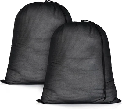 20X24 Inch Mesh Laundry Bags 2 Pack Fine Mesh Heavy Duty Drawstring Bag Washable
