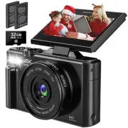 Marvue Digital Camera 4k 64Mp Vlogging Camera For Youtube NEW