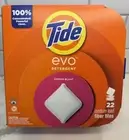 Tide Evo Laundry Detergent Tiles 22 Count Spring Blast Scent Concentrated HE