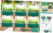 Seed Starter Tray, 6PCS Seed Starter Kit with Grow Light, Seedling Trays with