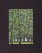 8X10" Matted Print Fernando Huici Klimt Art Picture: Park, 1909-10
