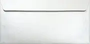 Netuno Envelopes Majestic Marble White 110 x 220 mm 120 g Pearlescent White Paper Envelopes Elegant Mother of Pearl Pack of 100