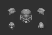 Mega Construx Halo 3D Printed Custom Helmet