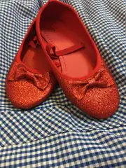 Ruby Slippers Dorothy shoes book week girls costume shoes Wizard of Oz shoes.
