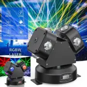 180W Two Head 4-in-1 LED Moving Head Stage Lights DMX RGBW Rotating Effect Light