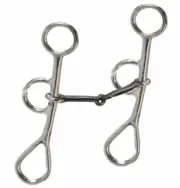5" Western Stainless Steel Sweet Iron Mouth Colt Broken Snaffle Bit 1544