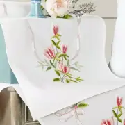 Craftways® Pink Blossoms Table Runner Stamped Embroidery Kit