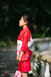 在飛比找Yahoo!奇摩拍賣優惠-夏季睡衣 情侶睡衣 兒童和服浴衣女日本和服正裝套裝女孩和服舞