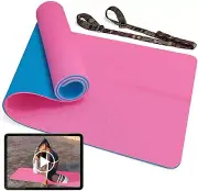 2/5 inch Thick Exercise Mat with 3D Alignment Floating Shock Absorption Yoga Mat
