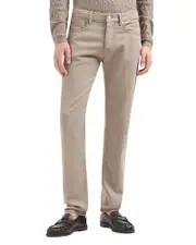Emporio Armani Slim Fit Jeans in Light Beige