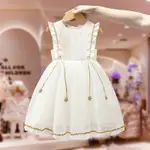 GIRLS DRESS IN THE SUMMER OF 2023 THE NEW CHILDREN PUT WHITE