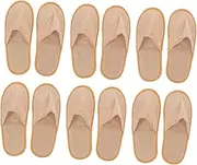 Pairs of Reusable Business Trip Slippers Hotel Spa Guest Shoes Folding Household Shoes Lightweight Suitable for Men Women Random
