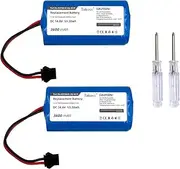 2-Pack 3600mAh Replacement Battery for Eufy RoboVac X9 Pro 35C 25C 11S RoboVac G10 Hybrid G20 G30 Upgrade Battery 14.8V