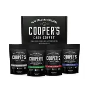 Bourbon & Whiskey Barrel Aged Coffee - 4-Bag Roasted Coffee Box Set - Bourbon...