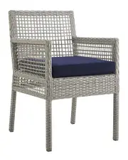 Modway Outdoor Aura Outdoor Patio Wicker Rattan Dining Armchair