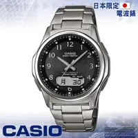 在飛比找momo購物網優惠-【CASIO 卡西歐】日系_太陽能_電波時計雙顯男錶(WVA